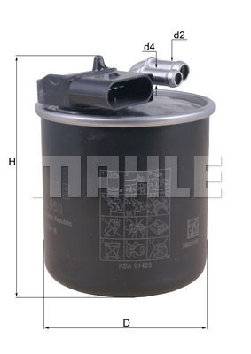 Kraftstofffilter Mahle Original KL 950 von Mahle Original