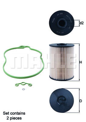 Kraftstofffilter Mahle Original KX 200D/S von Mahle Original