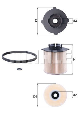 Kraftstofffilter Mahle Original KX 265D von Mahle Original