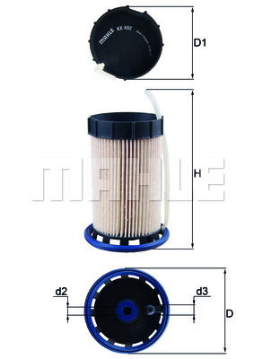 Kraftstofffilter Mahle Original KX 492 von Mahle Original