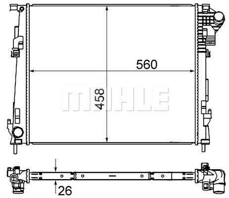 Kühler, Motorkühlung Mahle Original CR 1237 000S von Mahle Original