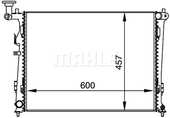 Kühler, Motorkühlung Mahle Original CR 1366 000P von Mahle Original