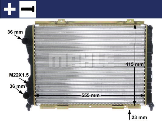 Kühler, Motorkühlung Mahle Original CR 1408 000S von Mahle Original