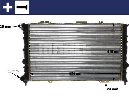 Kühler, Motorkühlung Mahle Original CR 1410 000S von Mahle Original