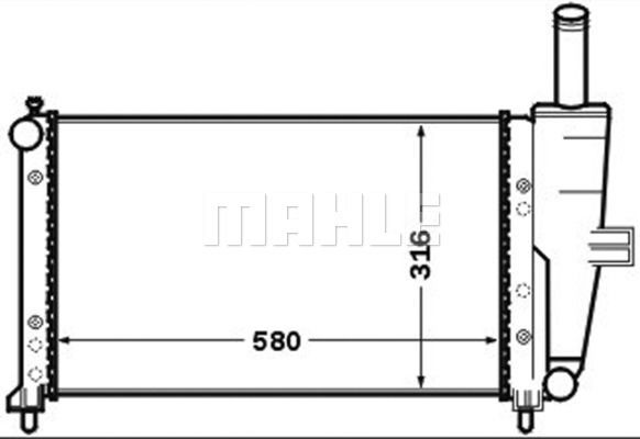 Kühler, Motorkühlung Mahle Original CR 1443 000S von Mahle Original