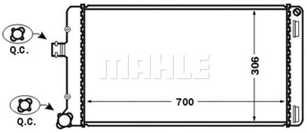 Kühler, Motorkühlung Mahle Original CR 1445 000S von Mahle Original