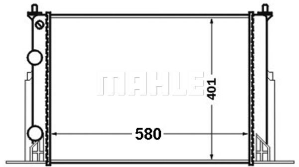 Kühler, Motorkühlung Mahle Original CR 1450 000S von Mahle Original