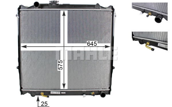 Kühler, Motorkühlung Mahle Original CR 1521 000S von Mahle Original