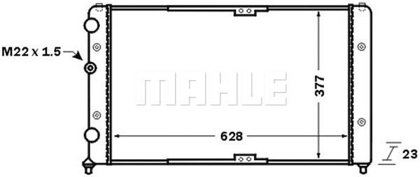 Kühler, Motorkühlung Mahle Original CR 1535 000S von Mahle Original