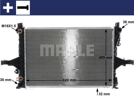 Kühler, Motorkühlung Mahle Original CR 1547 000S von Mahle Original