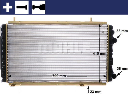 Kühler, Motorkühlung Mahle Original CR 168 000S von Mahle Original