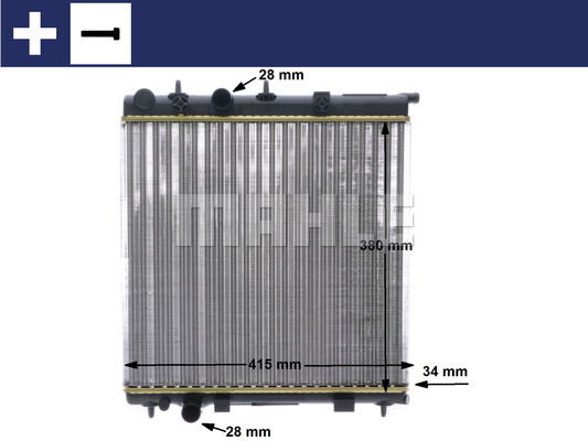 Kühler, Motorkühlung Mahle Original CR 2036 000S von Mahle Original