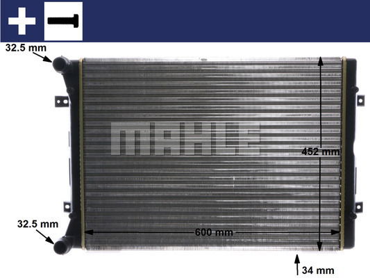 Kühler, Motorkühlung Mahle Original CR 2038 000S von Mahle Original