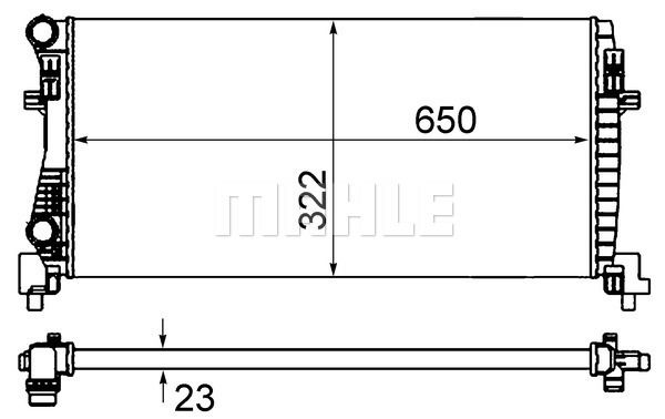 Kühler, Motorkühlung Mahle Original CR 2057 000S von Mahle Original