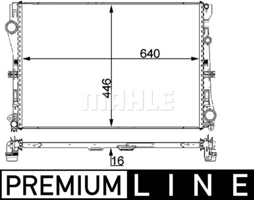 Kühler, Motorkühlung Mahle Original CR 2100 000P von Mahle Original