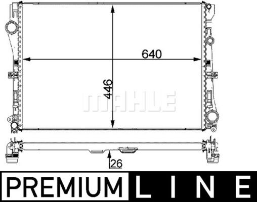 Kühler, Motorkühlung Mahle Original CR 2101 000P von Mahle Original