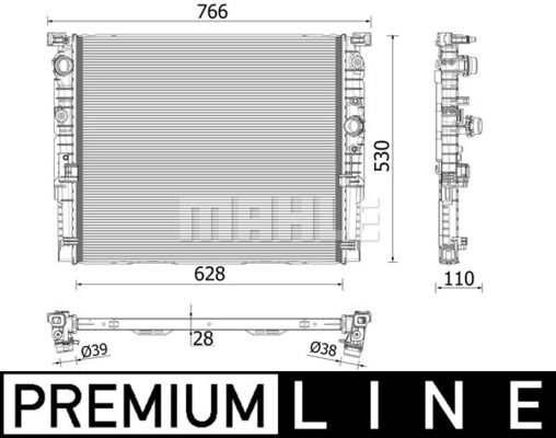 Kühler, Motorkühlung Mahle Original CR 2215 000P von Mahle Original