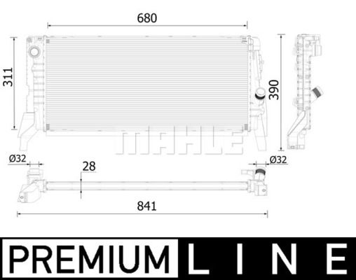 Kühler, Motorkühlung Mahle Original CR 2312 000P von Mahle Original