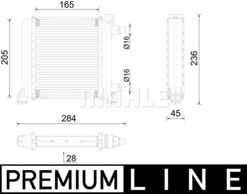 Kühler, Motorkühlung Mahle Original CR 2596 000P von Mahle Original