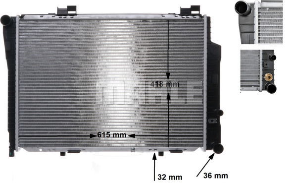 Kühler, Motorkühlung Mahle Original CR 270 000S von Mahle Original