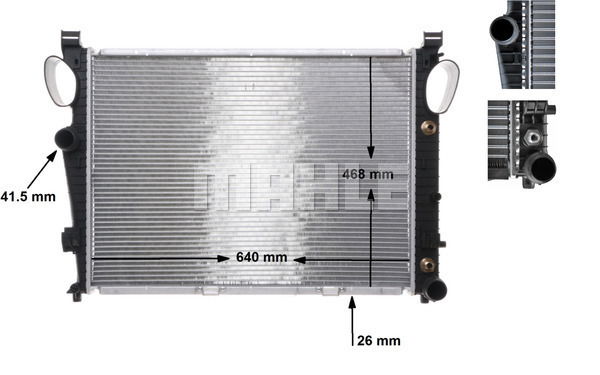 Kühler, Motorkühlung Mahle Original CR 304 000S von Mahle Original