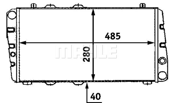 Kühler, Motorkühlung Mahle Original CR 453 000S von Mahle Original