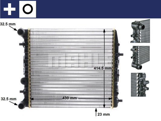 Kühler, Motorkühlung Mahle Original CR 454 000S von Mahle Original