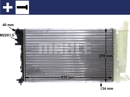 Kühler, Motorkühlung Mahle Original CR 481 000S von Mahle Original