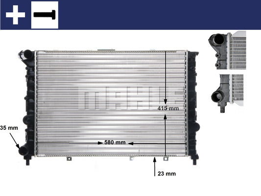 Kühler, Motorkühlung Mahle Original CR 521 000S von Mahle Original