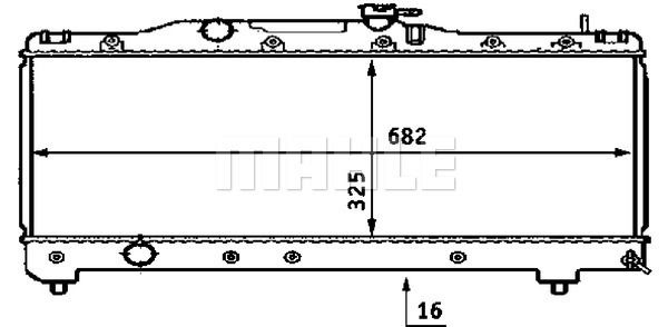 Kühler, Motorkühlung Mahle Original CR 533 000S von Mahle Original