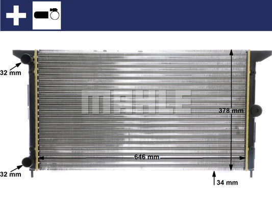 Kühler, Motorkühlung Mahle Original CR 607 000S von Mahle Original