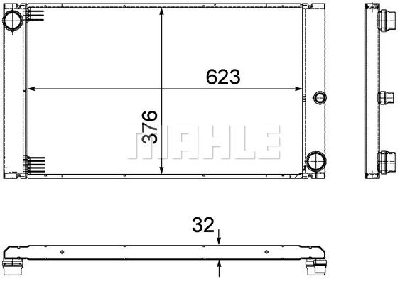 Kühler, Motorkühlung Mahle Original CR 766 000P von Mahle Original