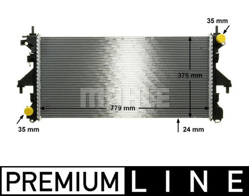 Kühler, Motorkühlung Mahle Original CR 881 000P Kühler, Motorkühlung Mahle Original CR 881 000P von Mahle Original