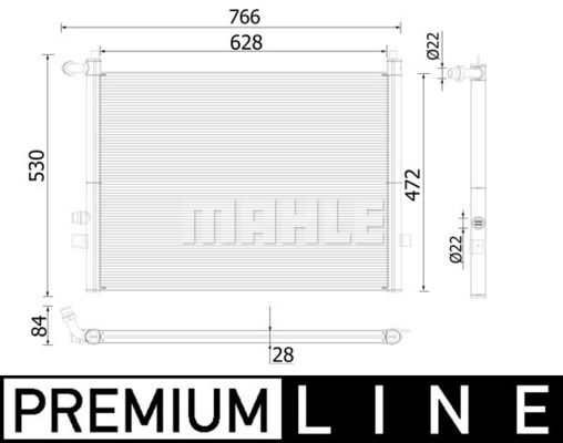 Kühler, Motorkühlung Mahle Original CR 936 000P von Mahle Original