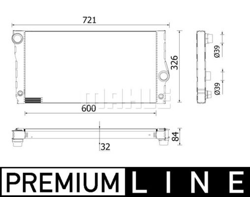 Kühler, Motorkühlung Mahle Original CR 956 000P von Mahle Original