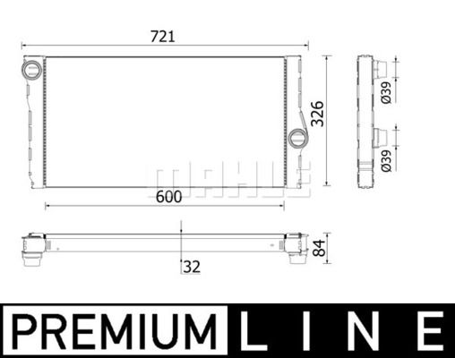 Kühler, Motorkühlung Mahle Original CR 957 000P von Mahle Original