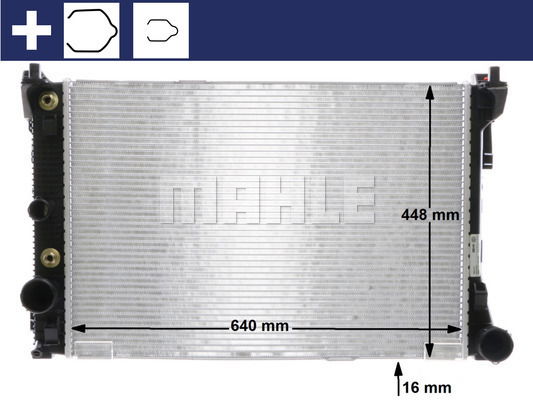 Kühler, Motorkühlung Mahle Original CR 988 000S von Mahle Original