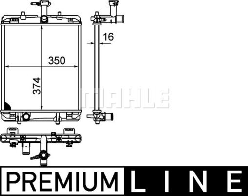 Kühler, Motorkühlung Mahle Original CR 998 000P von Mahle Original