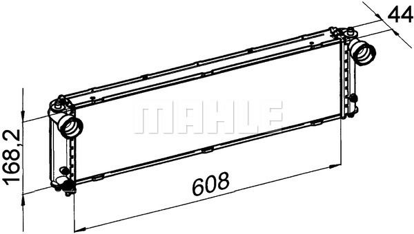 Kühler, Motorkühlung mitte Mahle Original CR 1394 000P von Mahle Original