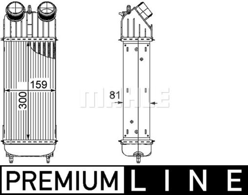 Ladeluftkühler Mahle Original CI 172 000P von Mahle Original