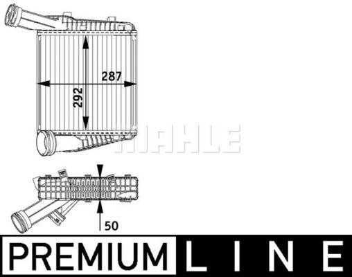 Ladeluftkühler rechts Mahle Original CI 142 000P von Mahle Original