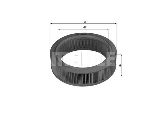 Luftfilter Mahle Original LX 184 von Mahle Original