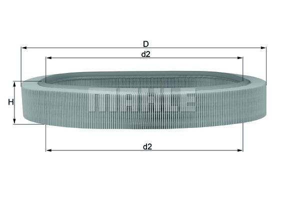 Luftfilter Mahle Original LX 638 von Mahle Original