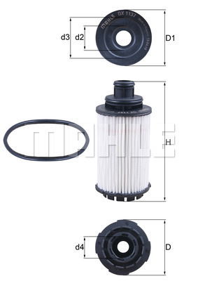 Ölfilter Mahle Original OX 1137D von Mahle Original