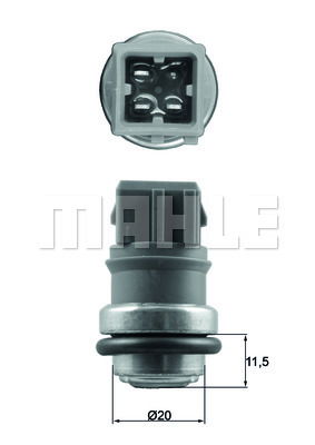 Sensor, Kühlmitteltemperatur Mahle Original TSE 31 von Mahle Original