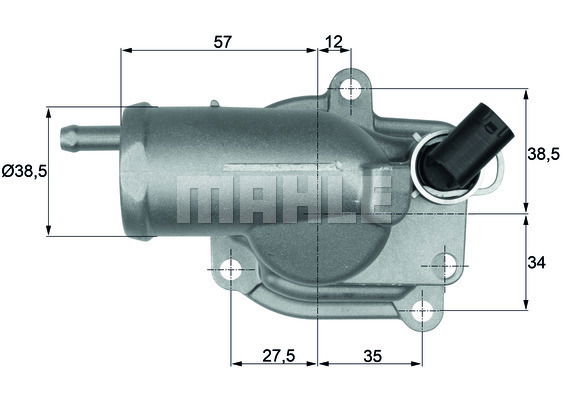 Thermostat, Kühlmittel Mahle Original TH 10 87 von Mahle Original