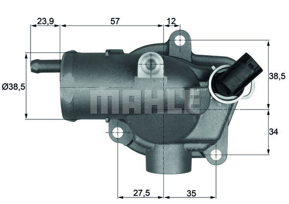 Thermostat, Kühlmittel Mahle Original TH 11 87 von Mahle Original