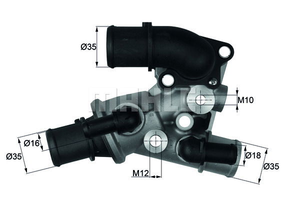 Thermostat, Kühlmittel Mahle Original TI 120 80D von Mahle Original