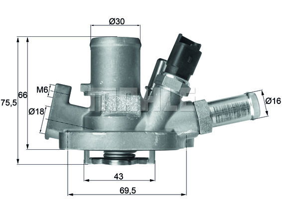 Thermostat, Kühlmittel Mahle Original TI 151 80 von Mahle Original