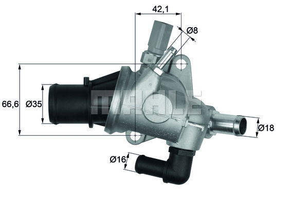 Thermostat, Kühlmittel Mahle Original TI 154 88 von Mahle Original